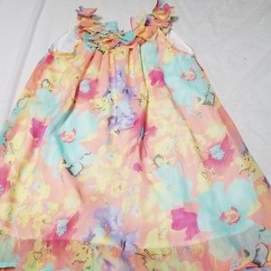 Girl Floral sleeveless dress size 6
